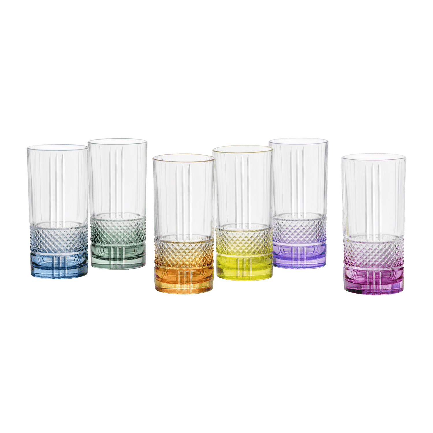 RCR Brillante Colour Longdrinkglas 37 Cl Kleur - 6 Stuks - Glazen.nl