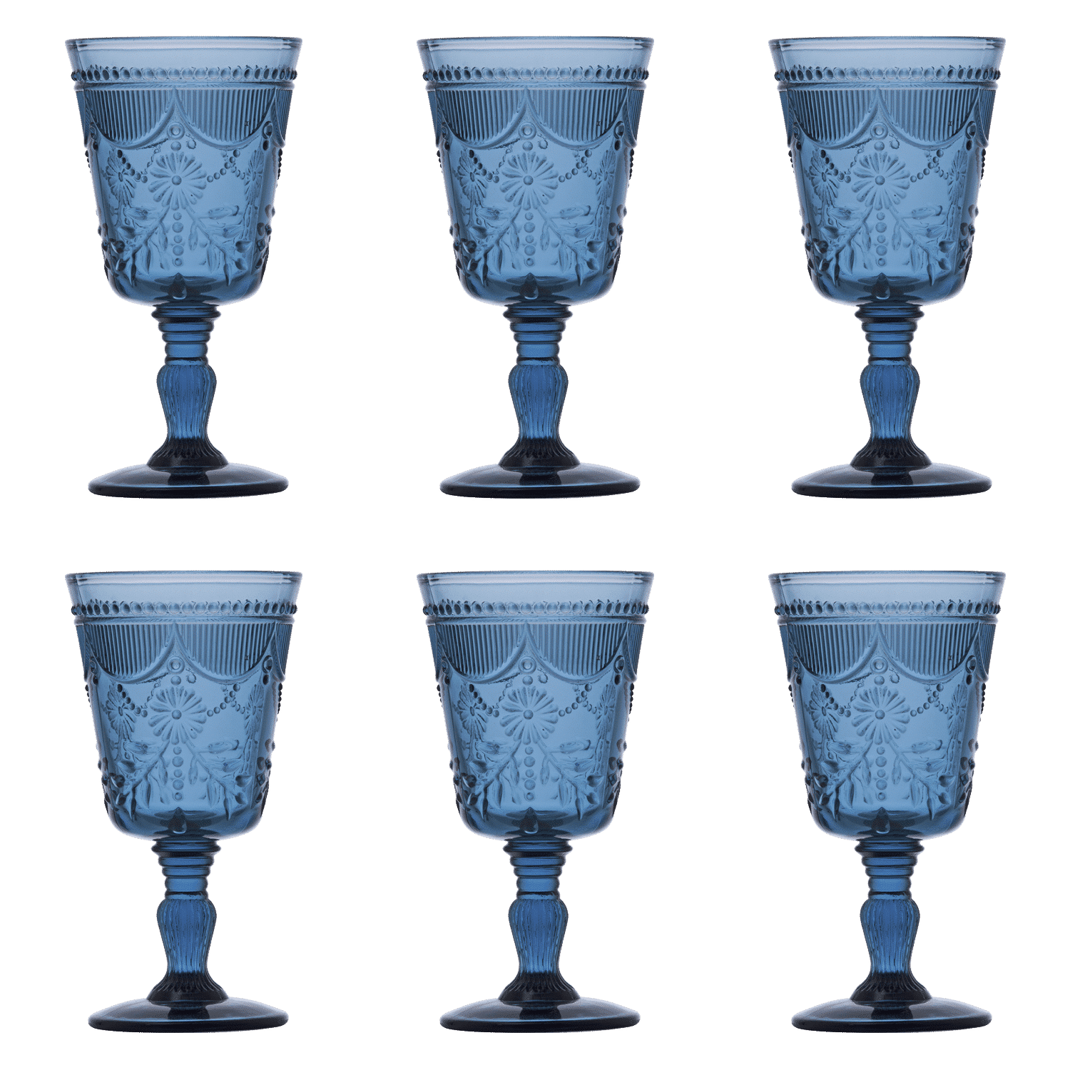 Fortessa Debutante Wijnglas 28 cl Donker Blauw - 6 Stuks - Glazen.nl