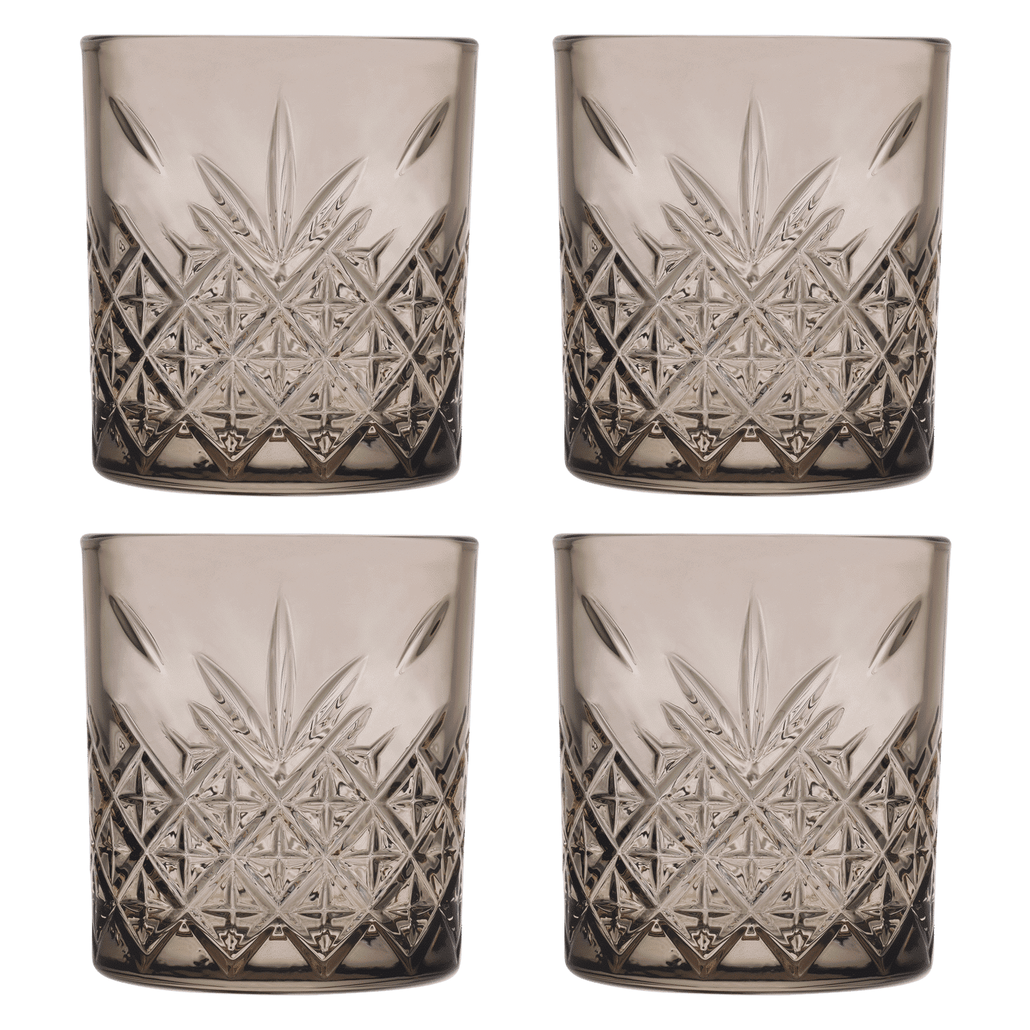 Pasabahce Timeless Tumbler 35,5 Cl Taupe - 4 Stuks - Glazen.nl