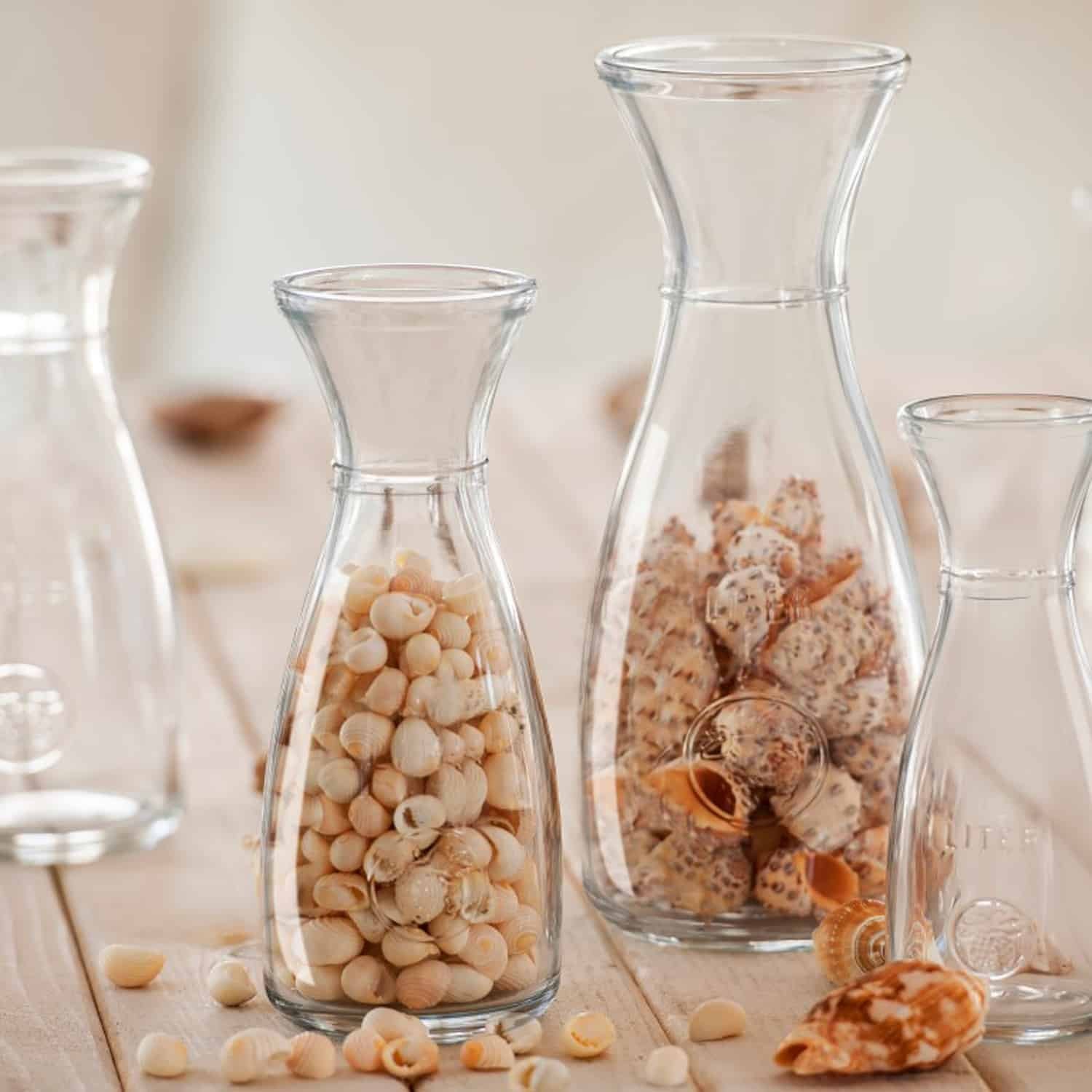 Pasabahce Bacchus Karaf 1,0 Liter - 6 Stuks - Glazen.nl