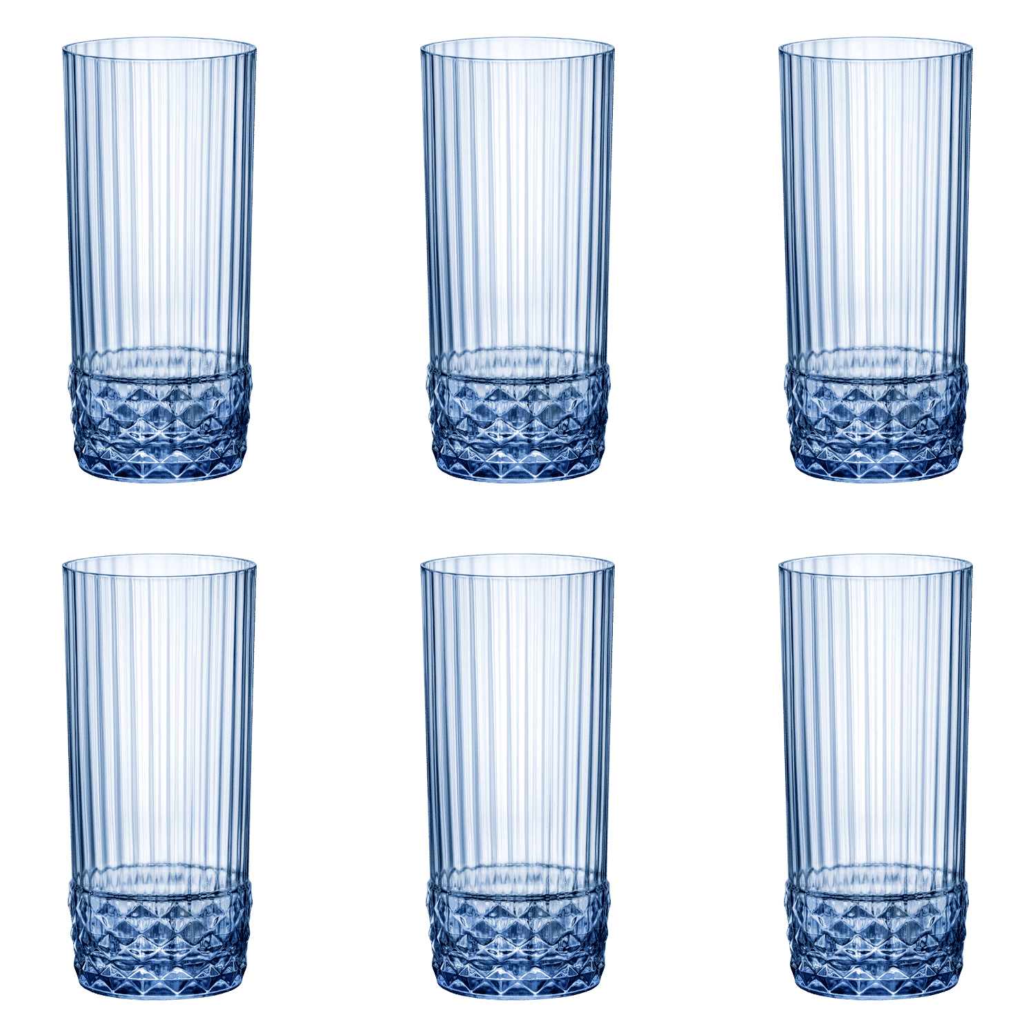 Bormioli Rocco America'20S Longdrinkglas 49 Cl Blauw - 6 Stuks - Glazen.nl